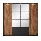 Шафа розпашна чотиридверна Perfect Home Hilton 4D2S/220 210x223,2x59 Каштан/Антрацит (PFH-091085)