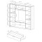 Шафа розпашна чотиридверна Perfect Home Hilton 4D2S/220 210x223,2x59 Каштан/Антрацит (PFH-091085)