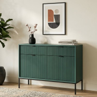Комод Perfect Home Nova 2-дверний з 2 шухлядами і чорними ніжками KSZ104 104х83х39 см Лабрадор (PFH-091500)