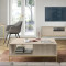 Журнальний стіл з телескопічними напрямними Perfect Home Nova L104 1S 104x68x46 Кашемір (золоті ніжки) (PFH-091259)