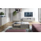 Комод з телескопічними напрямними Perfect Home Nova KSZ104 2D2S 104x63x39 Сірий (золоті ніжки) (PFH-091220)