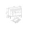 Комод Perfect Home Nova 2-дверний з 2 шухлядами і чорними ніжками KSZ104 104х83х39 см Лабрадор (PFH-091500)