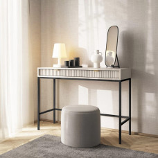 Туалетний столик з телескопічними напрямними Perfect Home Nova T104 104x77x50 см Кашемір (чорні ніжки) (PFH-091270)