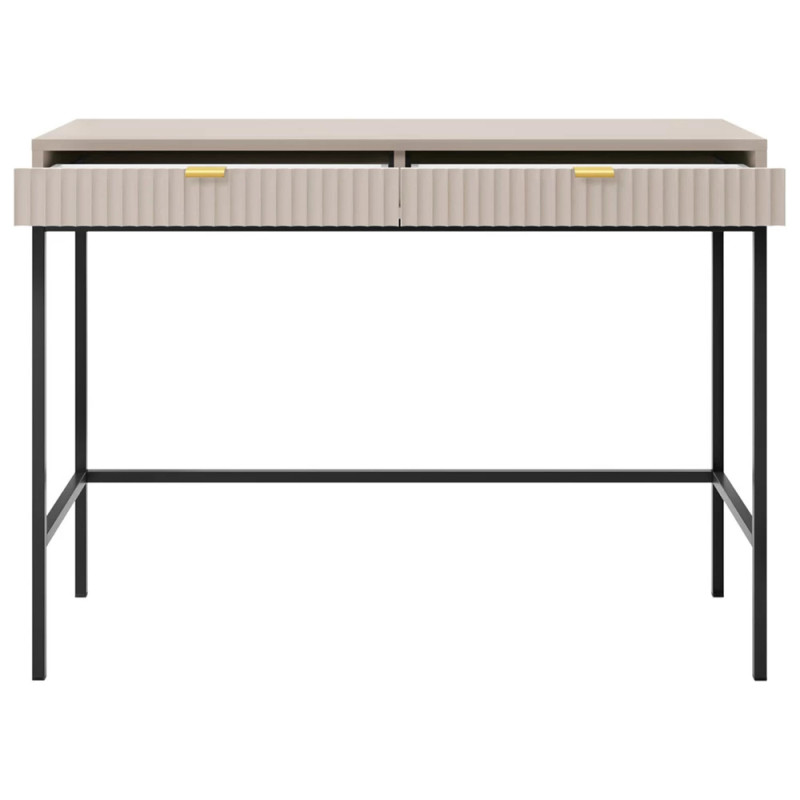 Туалетний столик з телескопічними напрямними Perfect Home Nova T104 104x77x50 см Кашемір (чорні ніжки) (PFH-091270)