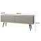 Тумба під телевізор Perfect Home Oro RTV135 MDF 2D 135х53х32 Сірий (чорні ніжки) (PFH-091334)