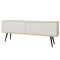 Тумба під телевізор Perfect Home Oro RTV135 2D 135х53х32 Білий (чорні ніжки) (PFH-091324)