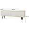 Тумба під телевізор Perfect Home Oro RTV135 2D 135х53х32 Білий (чорні ніжки) (PFH-091324)