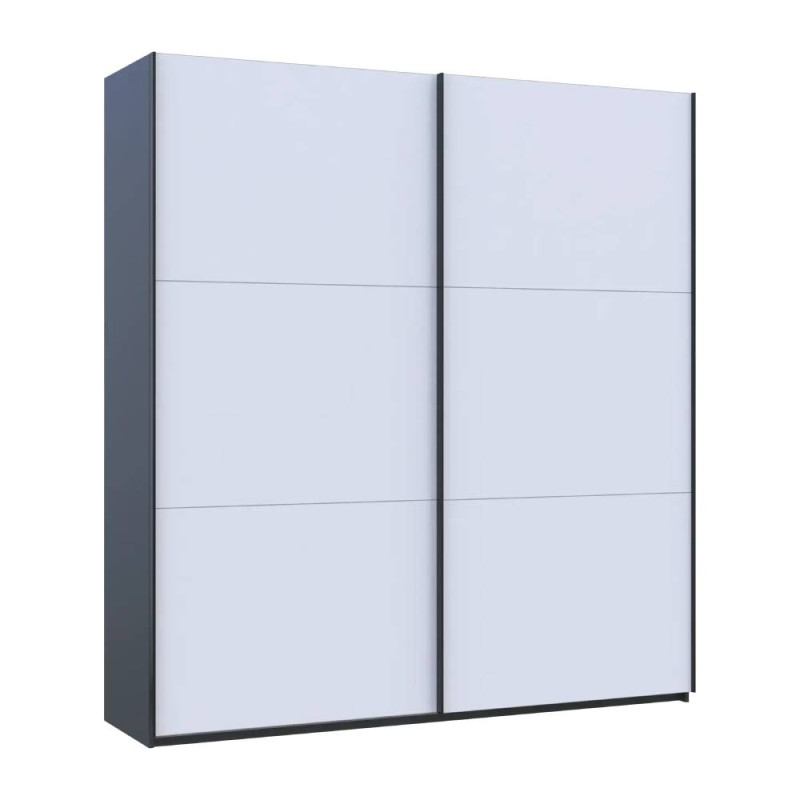 Шафа купе Doros G-Caiser Антрацит/Білий 2 ДСП / 3 частини 220х60х240 (42005416) (DRS-012249)