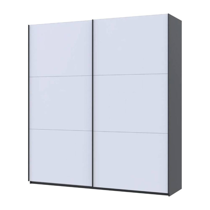 Шафа купе Doros G-Caiser Антрацит/Білий 2 ДСП / 3 частини 220х60х240 (42005416) (DRS-012249)