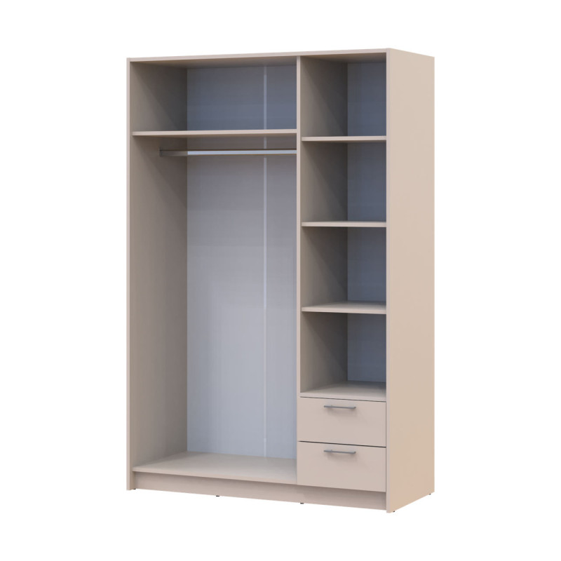 Шафа для одягу Doros Ронді Кашемір 3 ДСП 121х52х195 (80738472) (DRS-012185)