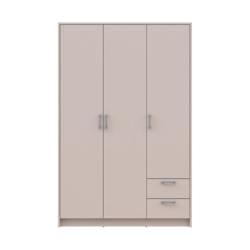 Шафа для одягу Doros Ронді Кашемір 3 ДСП 121х52х195 (80738472) (DRS-012185)