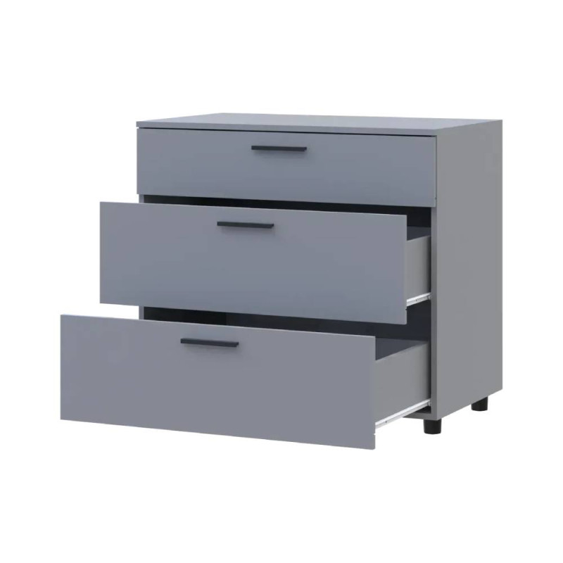 Комод Doros Торн Сірий 3Ш 90х51.6х80 (DRS-012109)