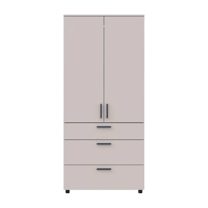 Шафа для одягу Doros Торн Кашемір 2 ДСП/3Ш (штанга) 90х51.6х200 (DRS-012029)