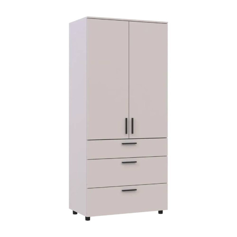 Шафа для одягу Doros Торн Кашемір 2 ДСП/3Ш (штанга) 90х51.6х200 (DRS-012029)