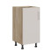 Кухонний модуль Оптіма Низ Н83-370 Дуб Сонома/Кашемір (без стільниці) 370х461х820 мм (EVR-074210)