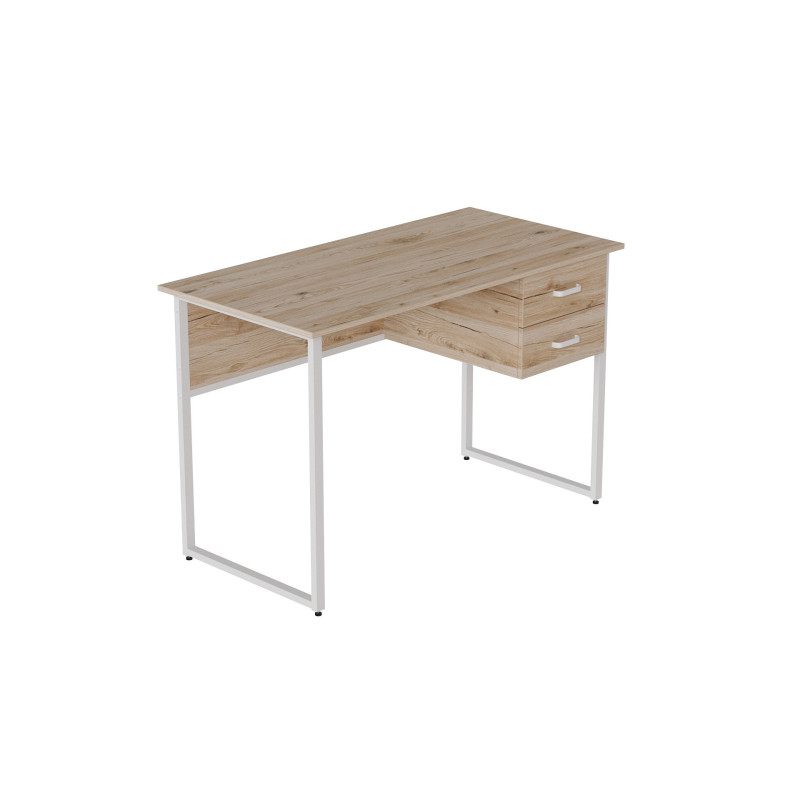 Комп'ютерний стіл Ferrum-decor Дакота 75x120x70 білий ДСП Дуб Сан-Марино 32мм (FRD-102124)