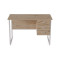 Компьютерный стол Ferrum-decor Гарри 75x140x70 белый ДСП Дуб Сан-Марино 16мм (FRD-101014)