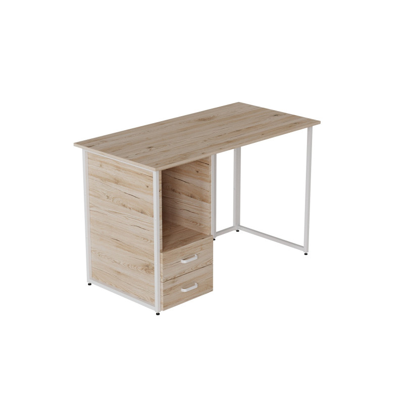 Компьютерный стол Ferrum-decor Отто 75x140x70 белый ДСП Дуб Сан-Марино 16мм (FRD-101054)