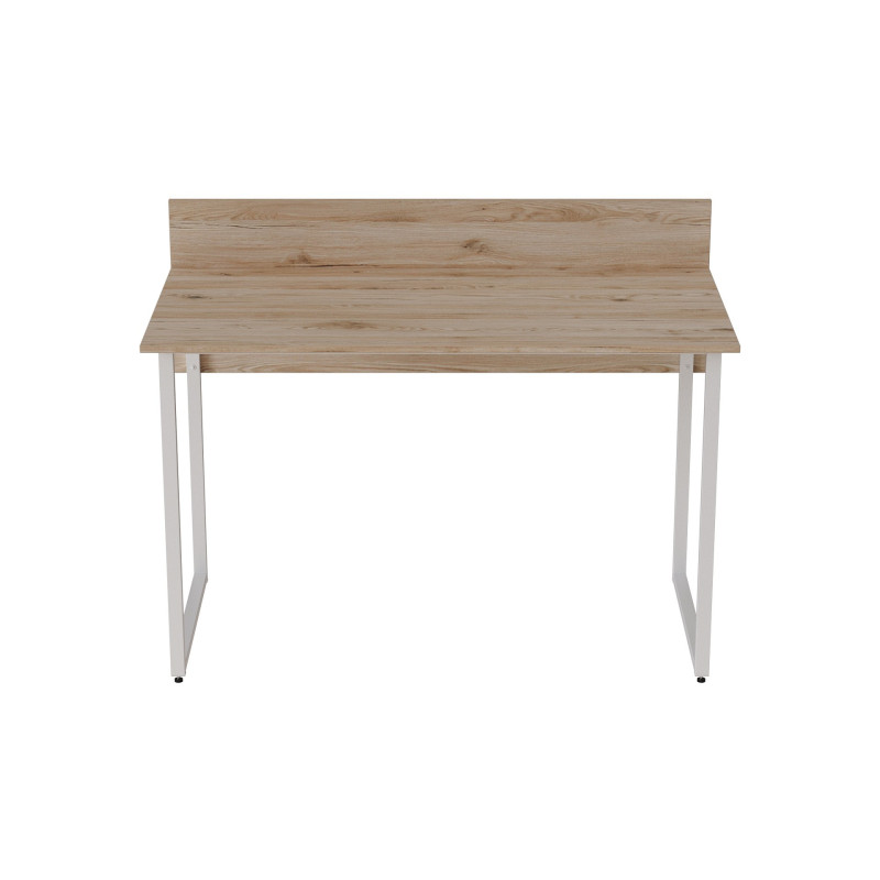 Компьютерный стол Ferrum-decor Скай 75x140x60 белый ДСП Дуб Сан-Марино 16мм (FRD-101084)