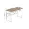Компьютерный стол Ferrum-decor Раян 75x100x60 белый ДСП Дуб Сан-Марино 16мм (FRD-101124)
