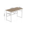 Компьютерный стол Ferrum-decor Раян 75x140x60 белый ДСП Дуб Сан-Марино 16мм (FRD-101144)