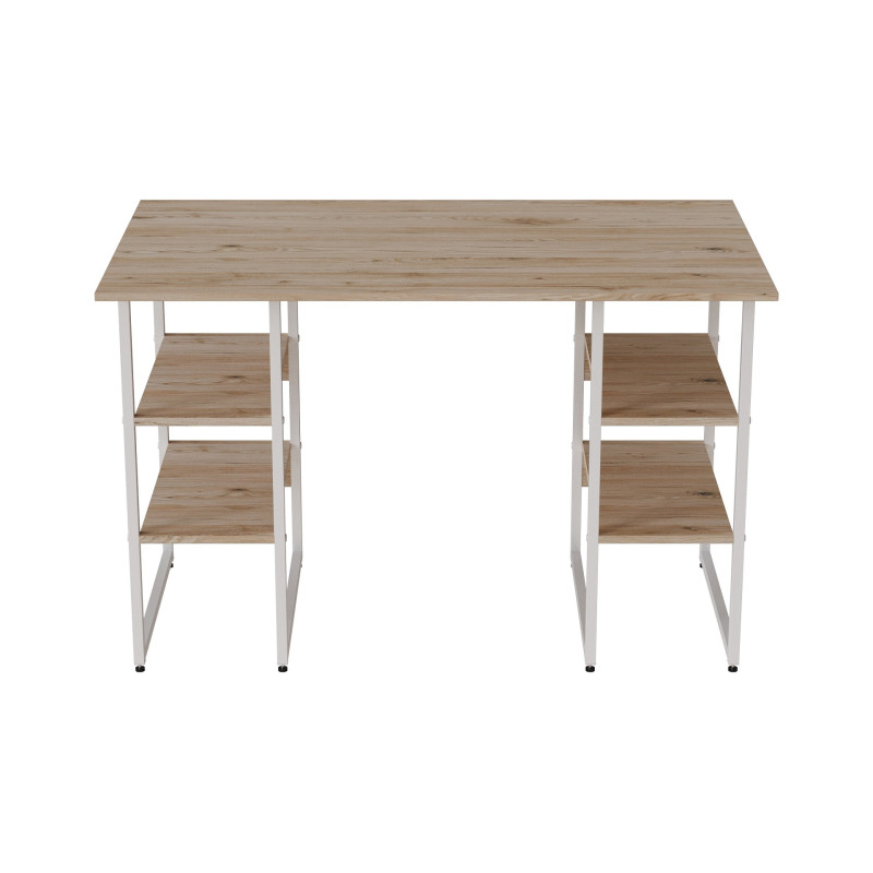 Комп'ютерний стіл Ferrum-decor Карен 75x120x70 білий ДСП Дуб Сан-Марино 32мм (FRD-102284)