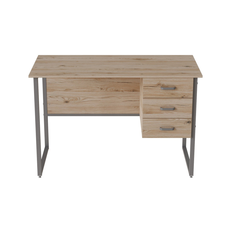 Компьютерный стол Ferrum-decor Гарри 75x140x60 серый ДСП Дуб Сан-Марино 16мм (FRD-101464)
