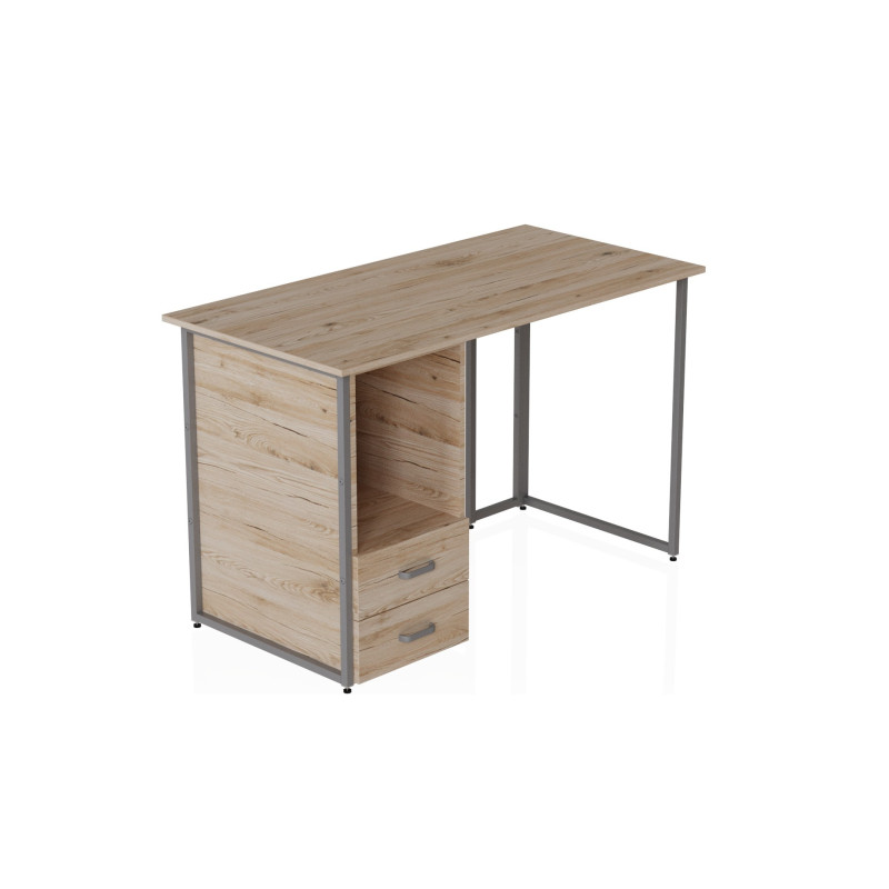 Комп'ютерний стіл Ferrum-decor Отто 75x120x60 сірий ДСП Дуб Сан-Марино 16мм (FRD-101494)