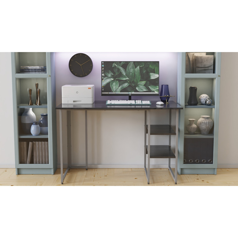 Письменный стол Ferrum-decor Кевин 75x100x60 серый ДСП Сосна Кембра 16мм (FRD-101714)