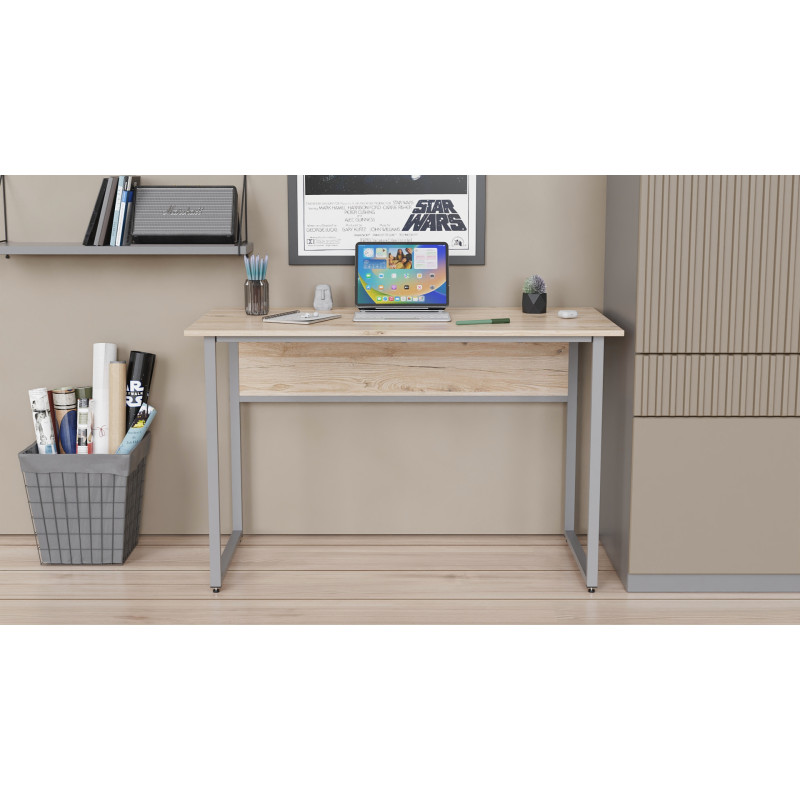 Компьютерный стол Ferrum-decor Коди 75x120x60 серый ДСП Дуб Сан-Марино 16мм (FRD-101664)