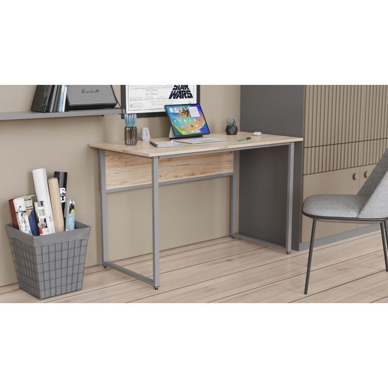 Компьютерный стол Ferrum-decor Коди 75x120x60 серый ДСП Дуб Сан-Марино 16мм (FRD-101664)