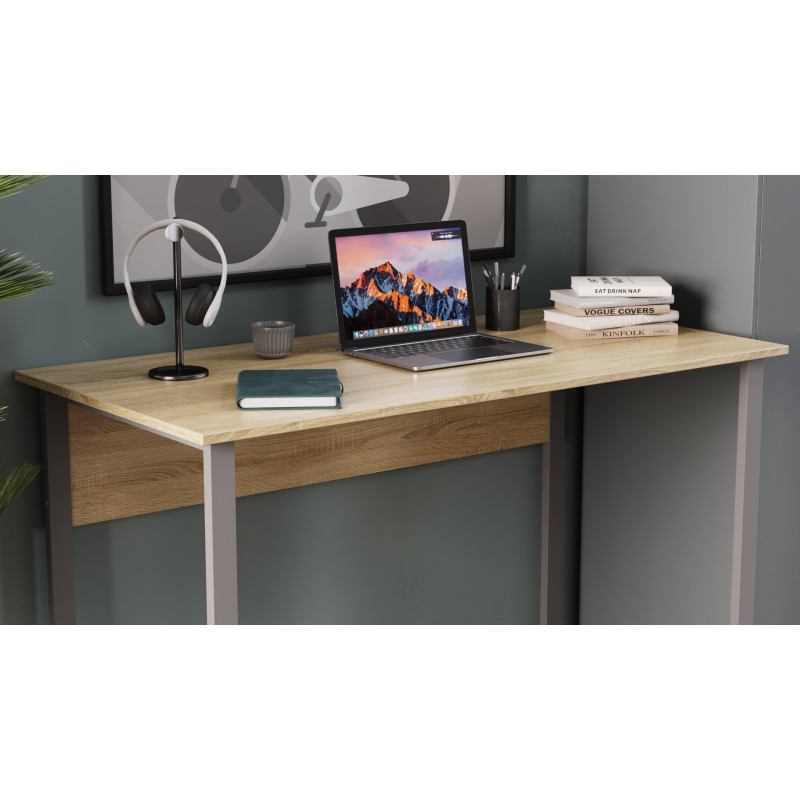 Комп'ютерний стіл Ferrum-decor Раян 75x120x70 сірий ДСП Дуб Сан-Марино 16мм (FRD-101634)