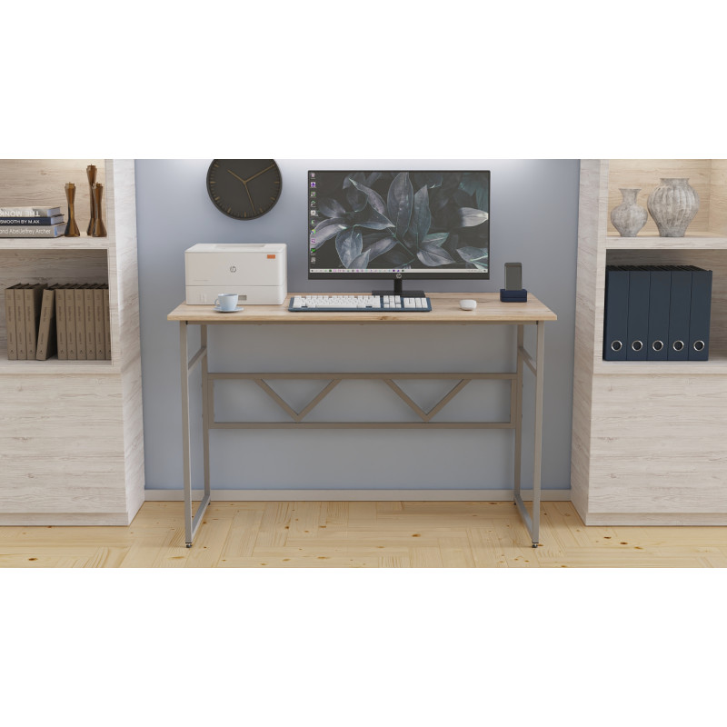 Комп'ютерний стіл Ferrum-decor Раян 75x100x70 сірий ДСП Дуб Сан-Марино 16мм (FRD-101624)