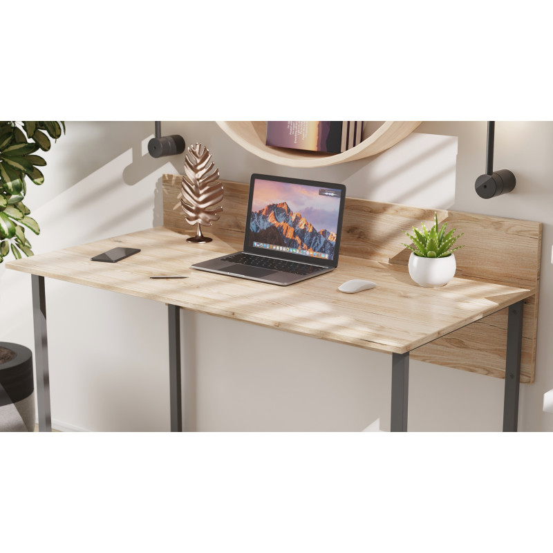 Компьютерный стол Ferrum-decor Скай 75x120x60 серый ДСП Дуб Сан-Марино 16мм (FRD-101544)