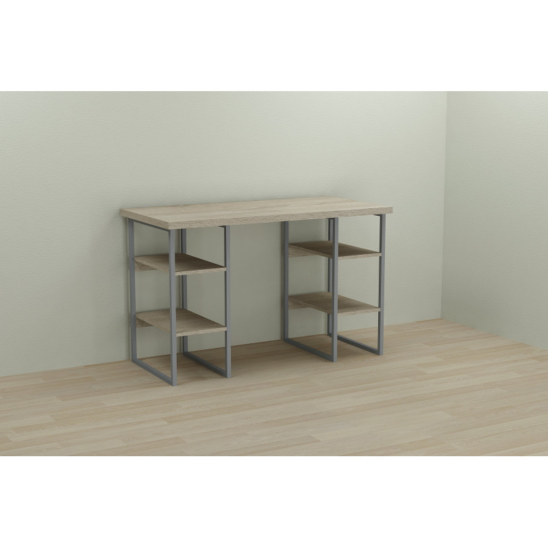 Письменный стол Ferrum-decor Карэн 76x120x70 серый ДСП Дуб Сонома 32мм (FRD-102444)