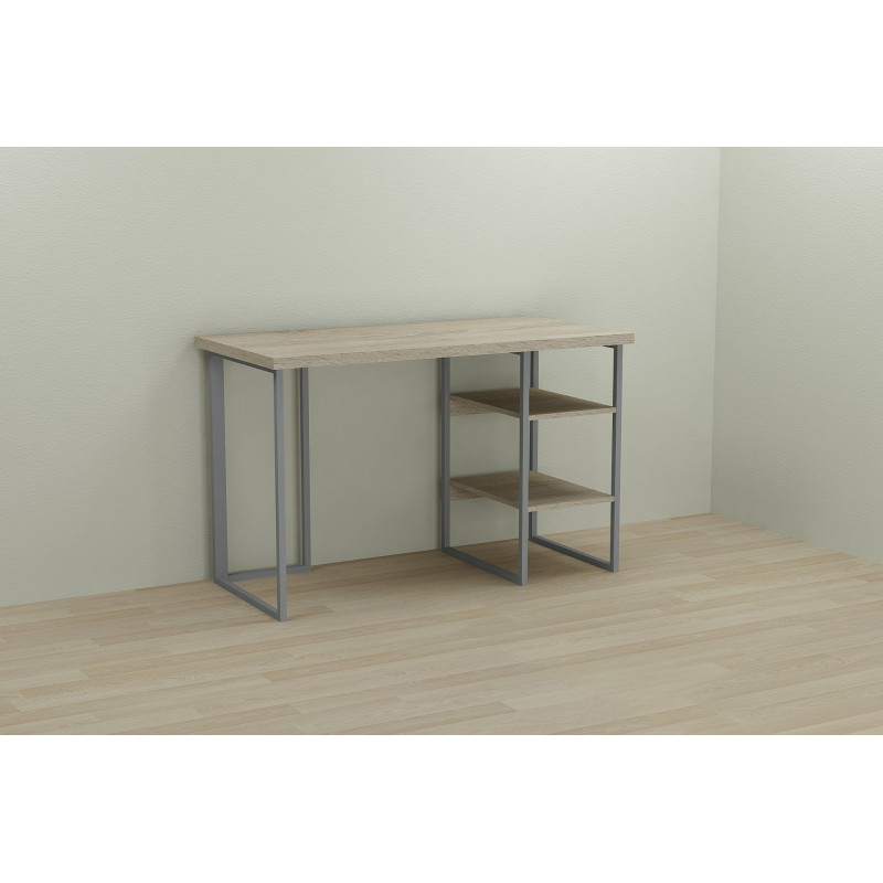 Письмовий стіл Ferrum-decor Кевін 76x100x70 сірий ДСП Дуб Сонома 32мм (FRD-101744)