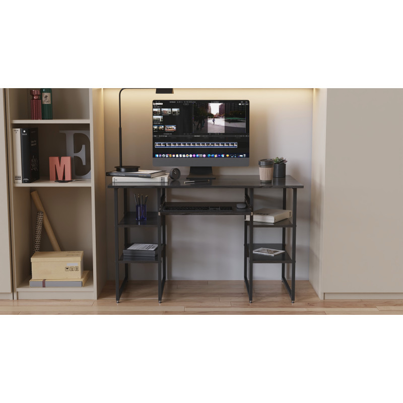 Компьютерный стол Ferrum-decor Скай 75x100x70 белый ДСП Дуб Сан-Марино 16мм (FRD-101094)