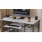 Компьютерный стол Ferrum-decor Скай 75x100x60 серый ДСП Дуб Сан-Марино 16мм (FRD-101534)