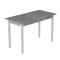 Стол кухонный Ferrum-decor Марио 75x120x60 Белый ДСП Бетон 16мм (FRD-105582)