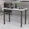 Стіл універсальний Knap Ferrum-decor 750x1000x700 Чорний метал ДСП Білий 16 мм (FRD-106362)