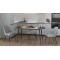 Стол кухонный раскладной Данди на конусных ногах Ferrum-decor 75x120 160)x60 Черный металл ДСП Дуб Сонома 16 мм (FRD-106772)