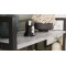 Етажерка 4/60 Ferrum-decor Серії Конект 120x60x28 чорний ДСП Бетон 16мм (FRD-105552)