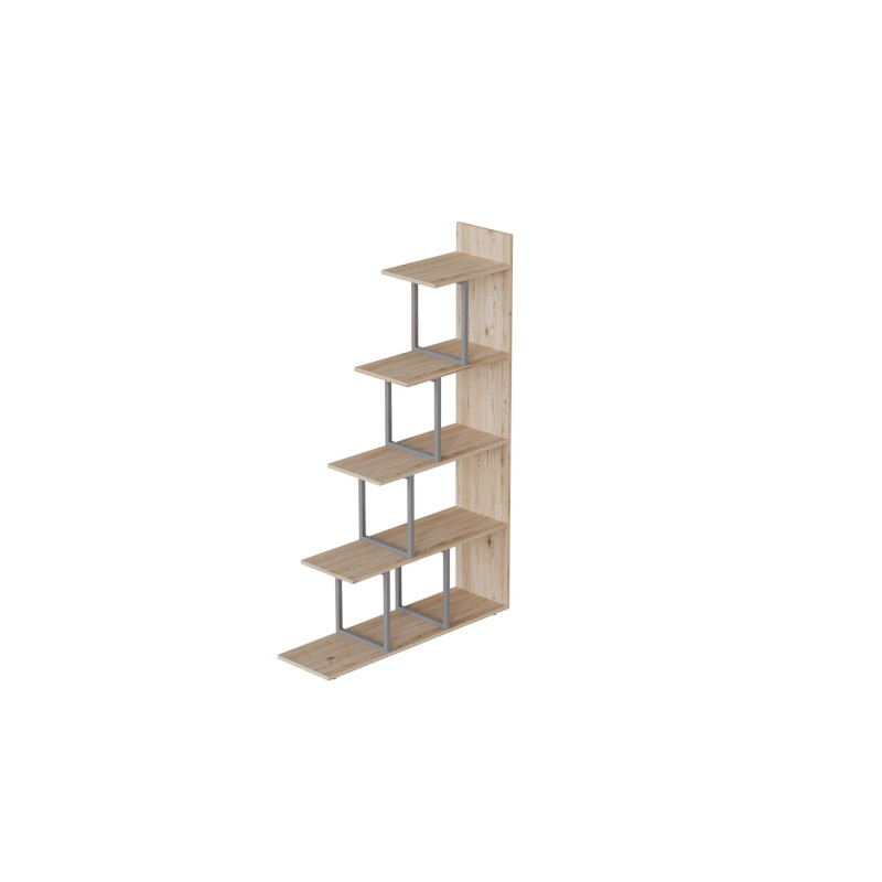 Этажерка Ferrum-decor Стелла 1600x1020x300 Серый металл ДСП Дуб Сан-Марино (FRD-105492)