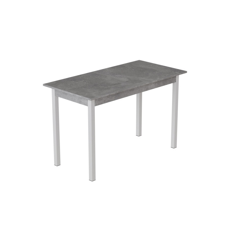 Стол кухонный Ferrum-decor Марио 75x120x60 Белый ДСП Бетон 16мм (FRD-105582)