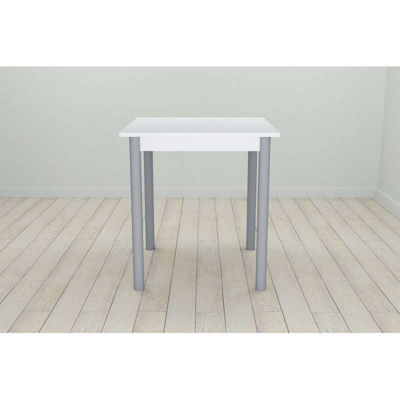 Стол кухонный Ferrum-decor Агата 75x70x70 Серый ДСП Белое 16мм (FRD-106242)