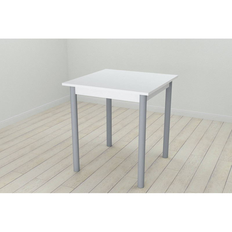 Стол кухонный Ferrum-decor Агата 75x70x70 Серый ДСП Белое 16мм (FRD-106242)