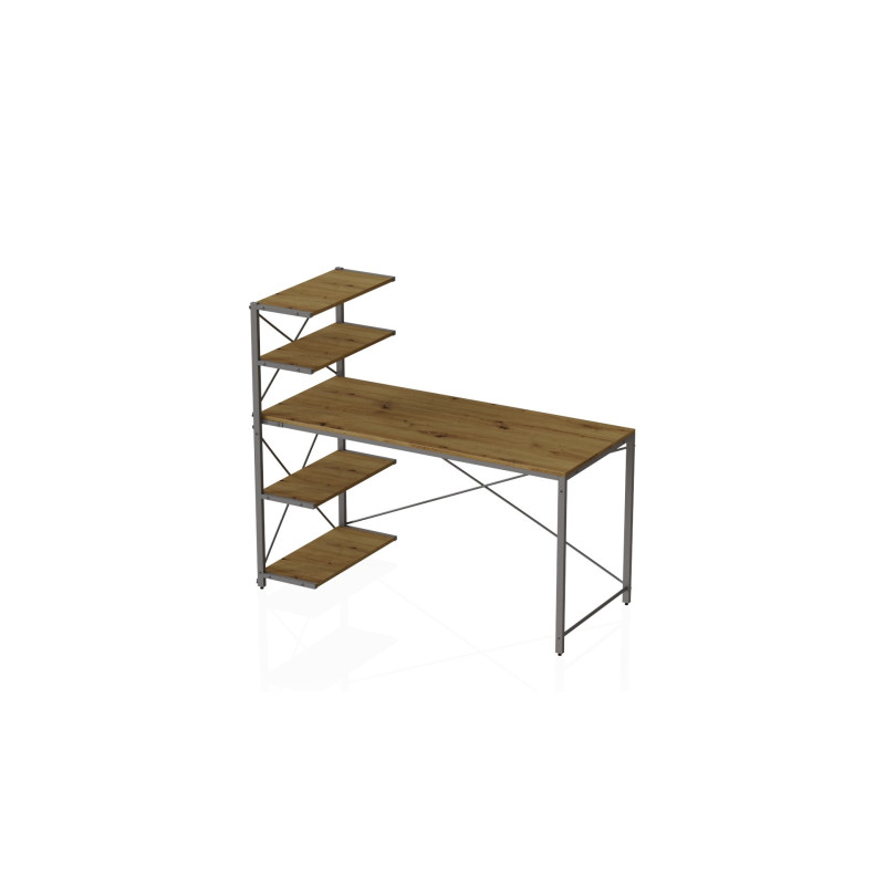 Комп'ютерний стіл Ferrum-decor Джек 75x140x70 Чорний ДСП Артизан (FRD-105412)