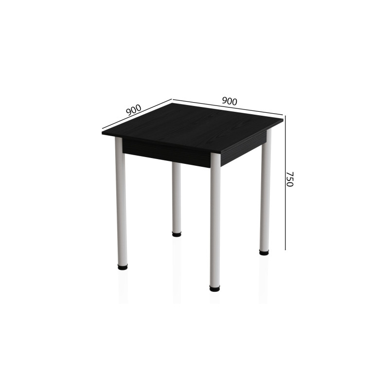 Стол кухонный Ferrum-decor Агата 75x90x90 Белый ДСП Сосна Кембра 16мм (FRD-105682)