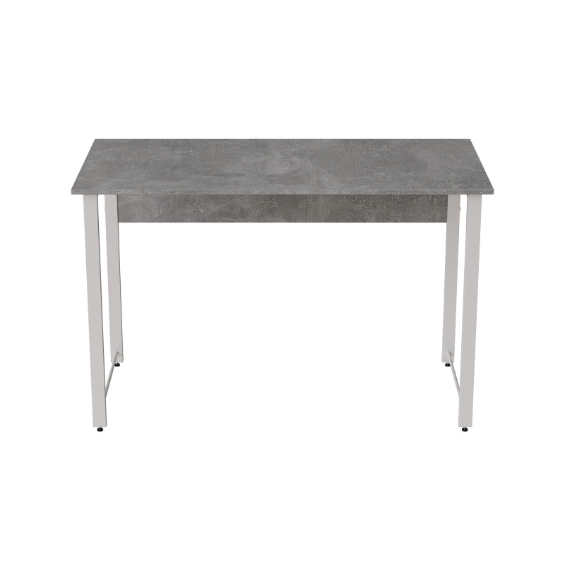 Стіл письмовий Курт Ferrum-decor 75x120x60 Білий метал ДСП Бетон 16 мм (FRD-106622)