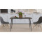 Стол кухонный Марсель 40 Ferrum-decor 75x120x70 Черный металл ДСП Сосна Кембра 16 мм (FRD-106762)